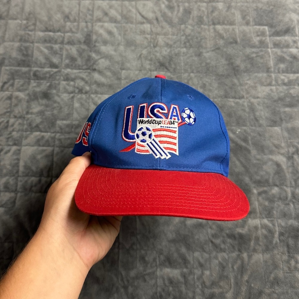 Vintage 1994 USA World Cup Soccer Snap Back Hat